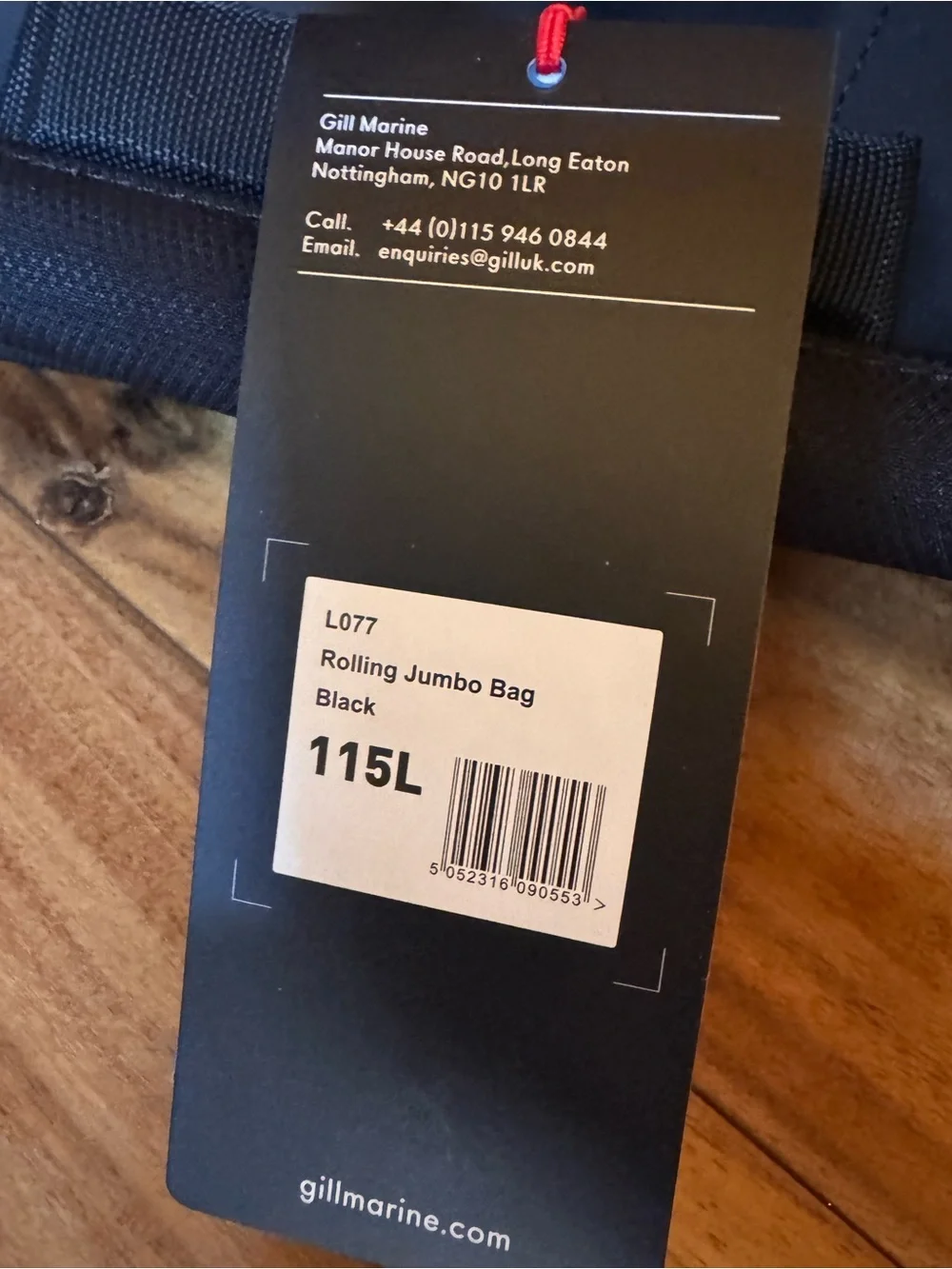 NWT Gill Black Rolling Duffel 115 L Jumbo Bag with Dual Carry Straps
